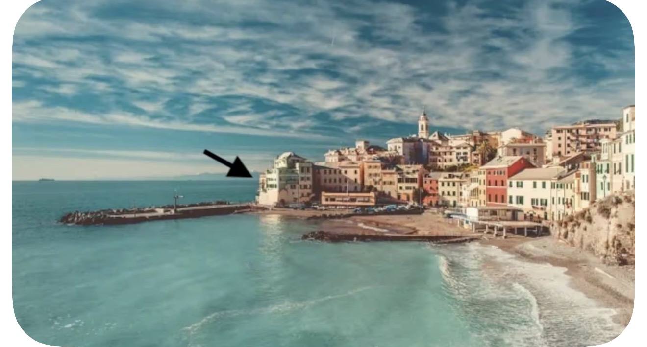 Tramonto sul mare dal poggiolo